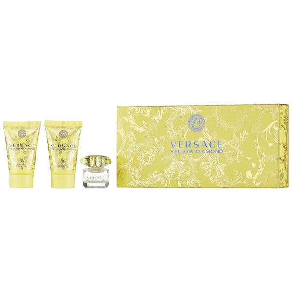 Versace Yellow Diamond 3 Piece Mini Gift Set - Image 3