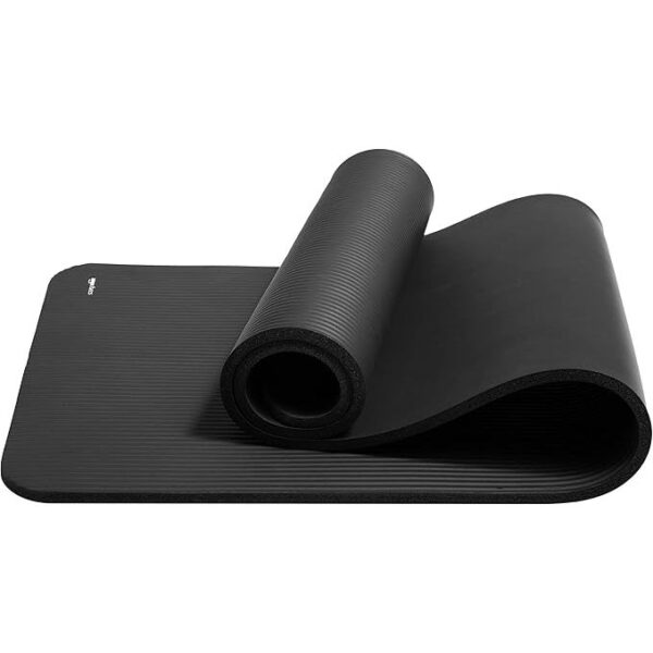 Amazon Basics 1/2 Inch Extra Thick Exercise Yoga Mat with Carrying Strap - Image 2