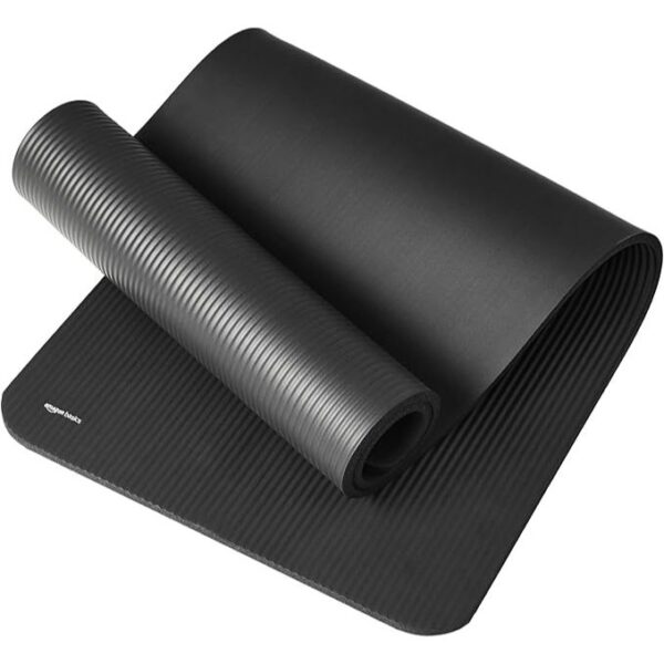 Amazon Basics 1/2 Inch Extra Thick Exercise Yoga Mat with Carrying Strap - Image 3