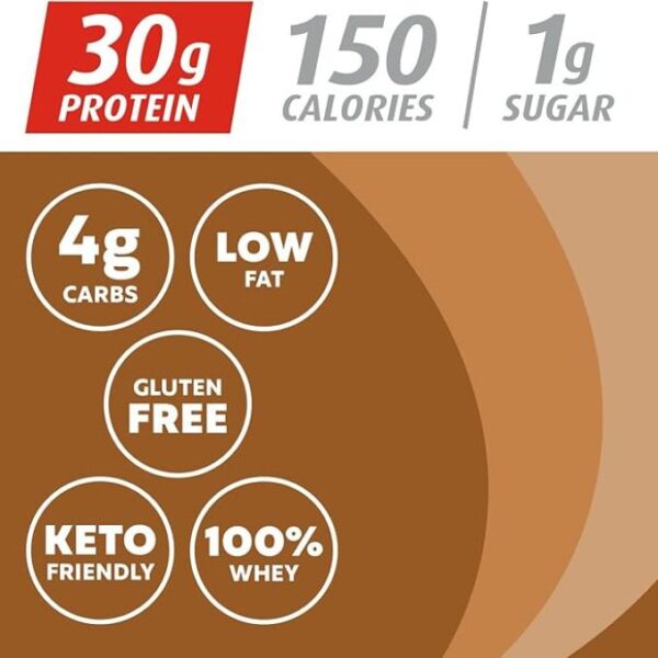 Premier Protein Powder, Cafe Latte, 30g Protein, 1g Sugar, 100% Whey Protein, Keto Friendly, No Soy Ingredients, Gluten Free, 17 Servings, 23.9 Ounce (Pack of 1) - Image 2