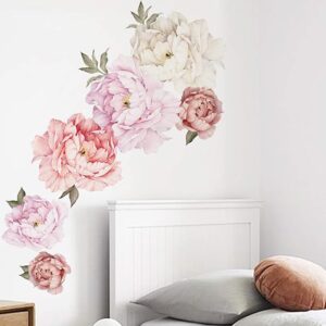 Watercolor Peony Flowers