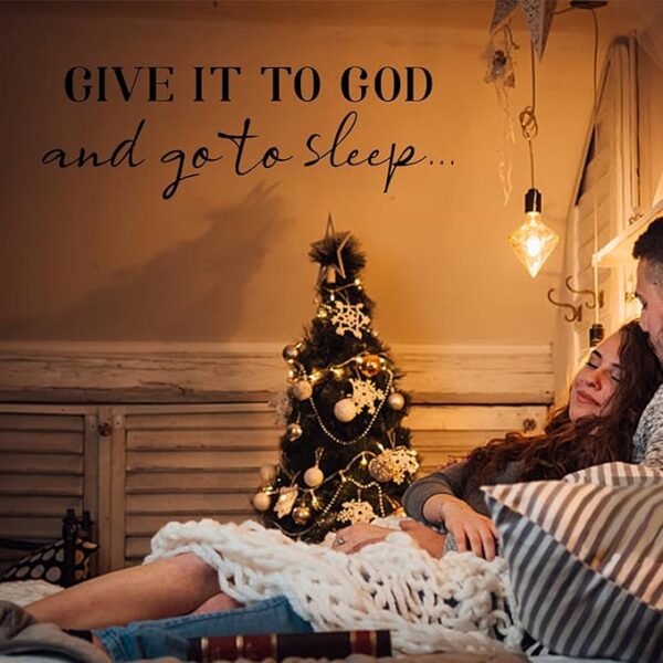 SUPERDANT Wall Decals Give It to God Quotes Wall Stickers Vinyl Art Decor Stickers DIY Saying Vinyl Art Decal Sticker Home Decoration for Living Room Bedroom Kitchen School Dormitory Wallpaper Decor - Image 2