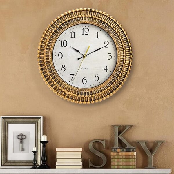 Bekith Wall Clock 12 Inch Silent Non-Ticking Retro Wall Clocks Battery Operated, Round Vintage Decorative Clock for Kitchen, Home, Office, Bedroom, Living Room, Bathroom, School - Image 6