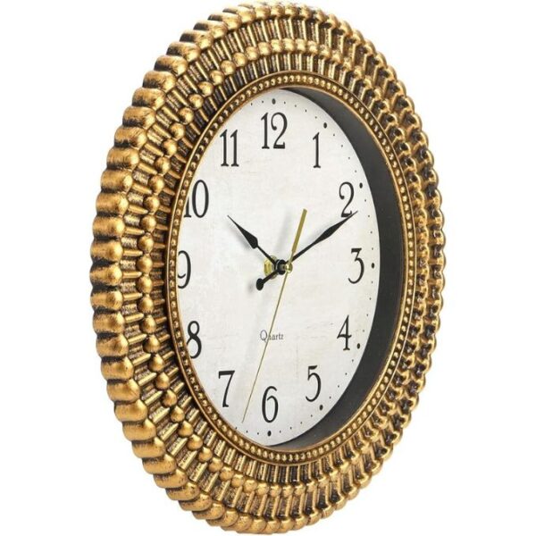 Bekith Wall Clock 12 Inch Silent Non-Ticking Retro Wall Clocks Battery Operated, Round Vintage Decorative Clock for Kitchen, Home, Office, Bedroom, Living Room, Bathroom, School - Image 2