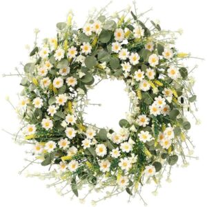 White Daisy Wreath