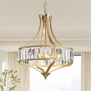 Gold Crystal Chandelier