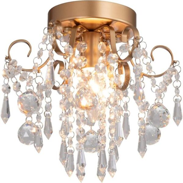 Mini Chandelier Crystal Ceiling Light